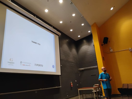 Palestra na Universidade de Prince Edward Island (Canadá)