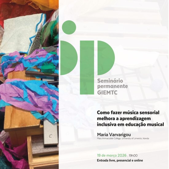 Seminário permanente do GIEMTC debate música sensorial e aprendizagem inclusiva